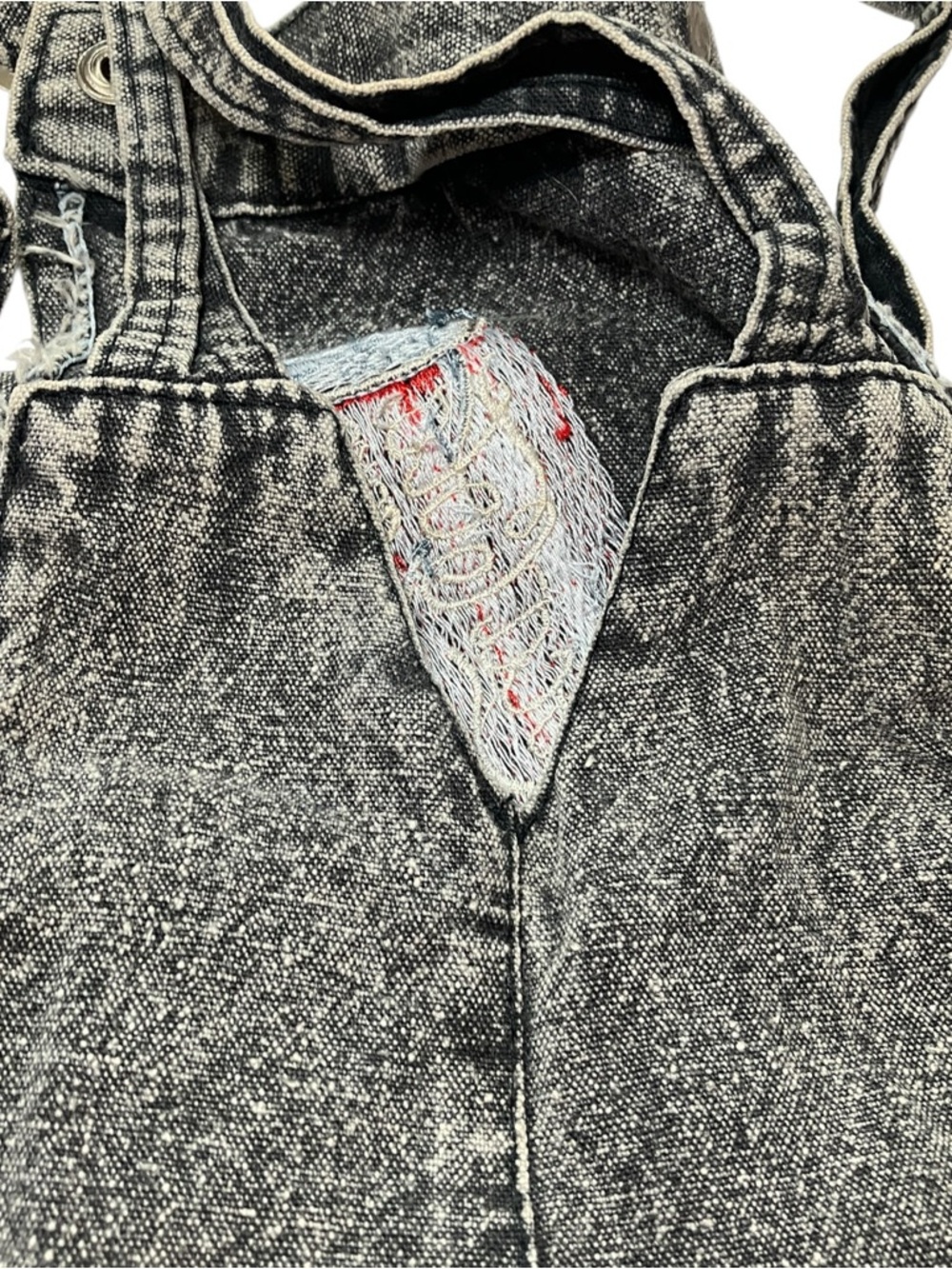 Vintage 80s Coca-Cola Toddler Overalls Acid Wash Plaid 2T - Picture 11 of 13